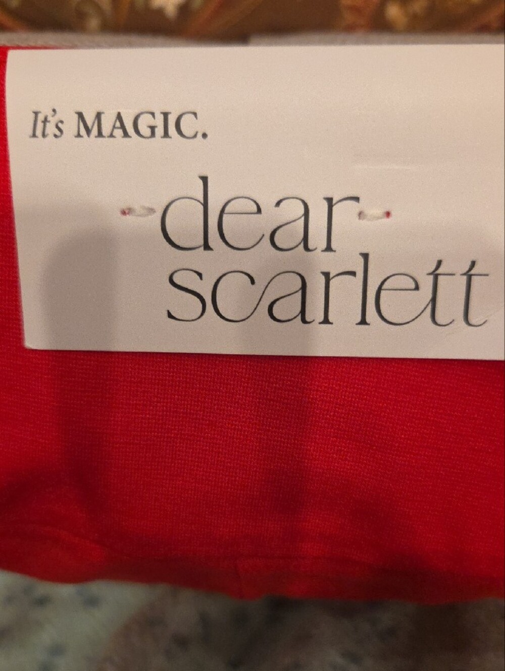 Dear Scarlett It's Magic Vibrant Red Knit Legwear - Picture 2 of 5